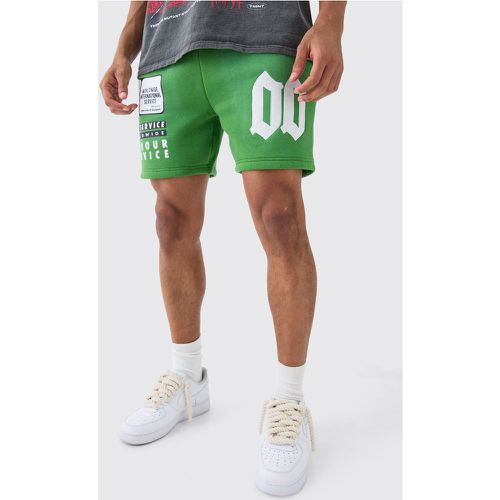 Basketball Washed Applique Moto Printed Shorts - boohoo - Modalova