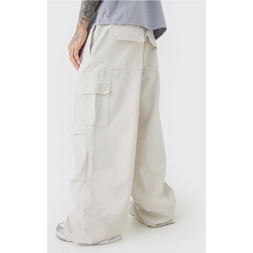 Pantalón Tall Cargo Súper Holgado En Color Crudo - boohoo - Modalova