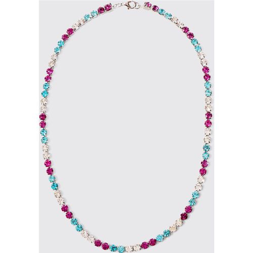 Iced Necklace In Purple, Purple - boohoo - Modalova