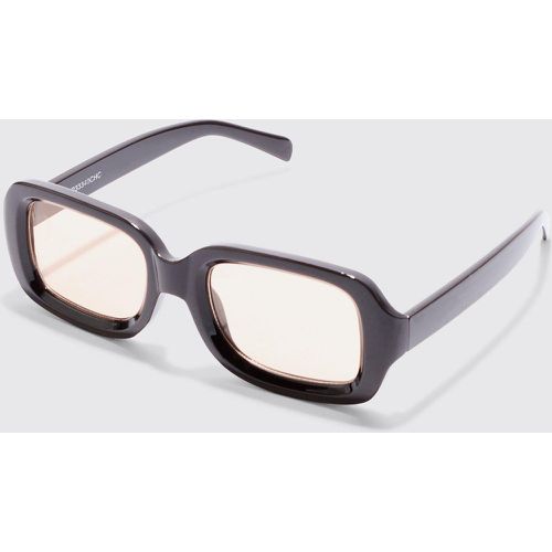 Rectangular Contrast Lens Sunglasses In - boohoo - Modalova