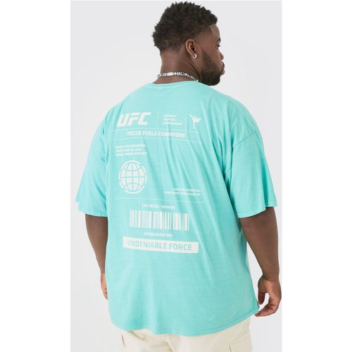 T-shirt Plus Size ufficiale con stampa UFC - boohoo - Modalova
