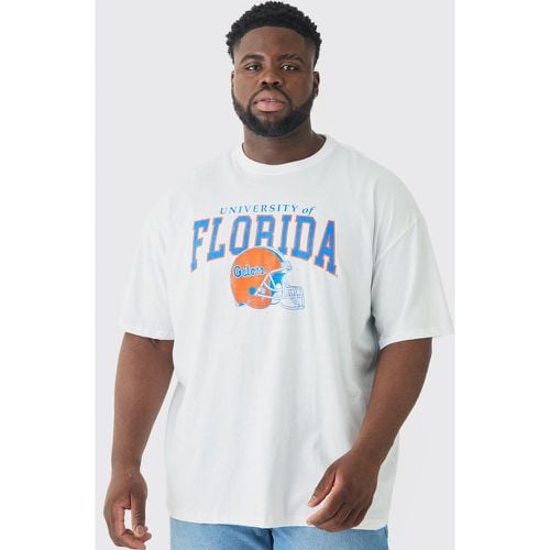 Camiseta Plus Blanca Con Estampado Universitario De Florida - boohoo - Modalova