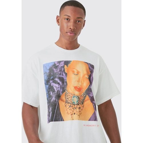 Camiseta Oversize Con Estampado De Aaliyah - boohoo - Modalova