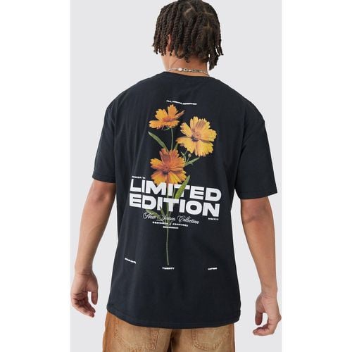 Camiseta Oversize Con Estampado De Flores Mmxiii - boohoo - Modalova