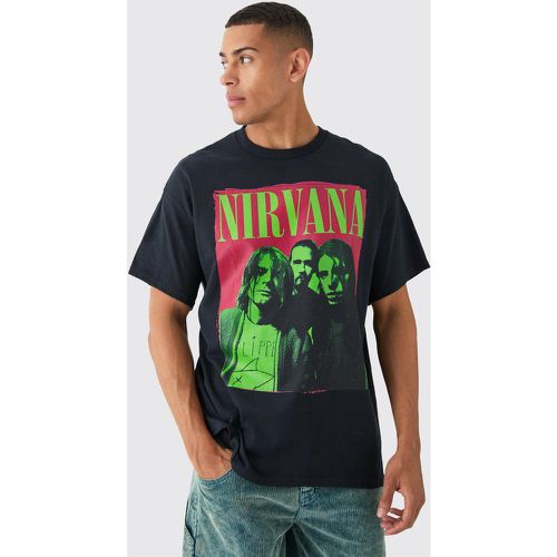 Camiseta Oversize Con Estampado De Nirvana Band - boohoo - Modalova