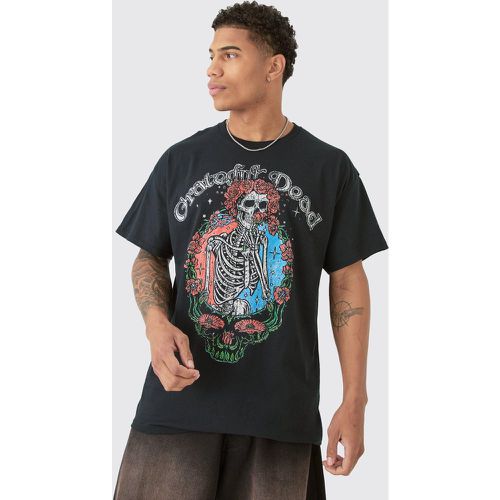 Camiseta Oversize Con Estampado De Greatful Dead Band - boohoo - Modalova