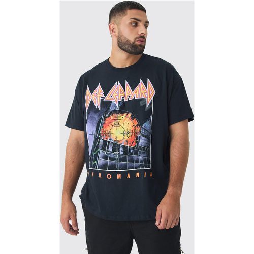 T-shirt Plus Size ufficiale Def Lepard con grafica - boohoo - Modalova