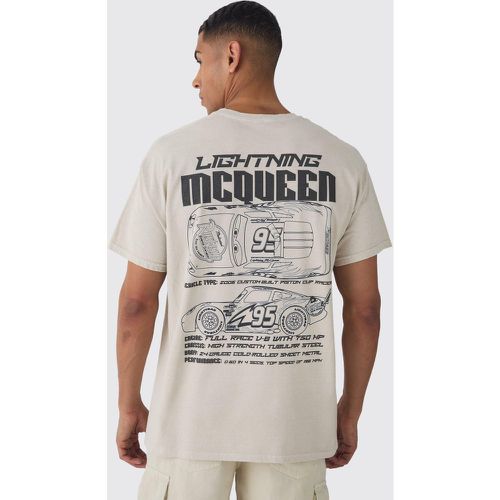 Camiseta Oversize Con Estampado De Disney Cars - boohoo - Modalova