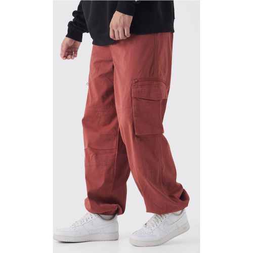 Pantalón Deportivo Tall Oversize Cargo Plano Con Cordón Elástico - boohoo - Modalova