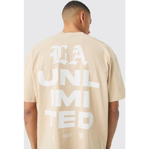 Camiseta Oversize Con Estampado Gráfico Unlimited - boohoo - Modalova