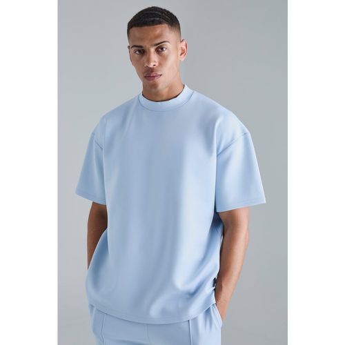 Oversized Scuba T-shirt, Azzurro - boohoo - Modalova