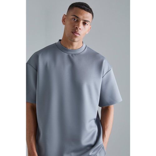 T-shirt oversize in Scuba, Grigio - boohoo - Modalova