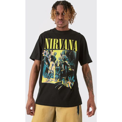 Tall Nirvana Colour Band Print Licence T-shirt - boohoo - Modalova