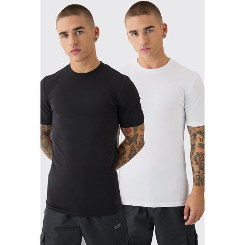 Pack De 2 Camisetas Ajustadas Al Músculo - boohoo - Modalova