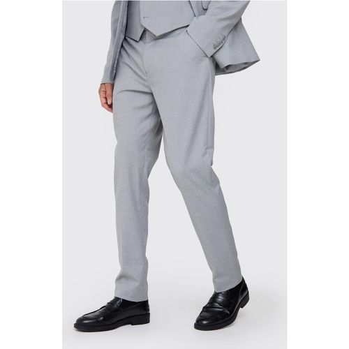Tall Essential Slim Fit Suit Trouser In Grey - boohoo - Modalova