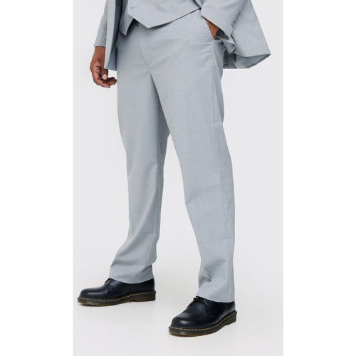 Plus Essential Regular Fit Suit Trouser In Grey - boohoo - Modalova