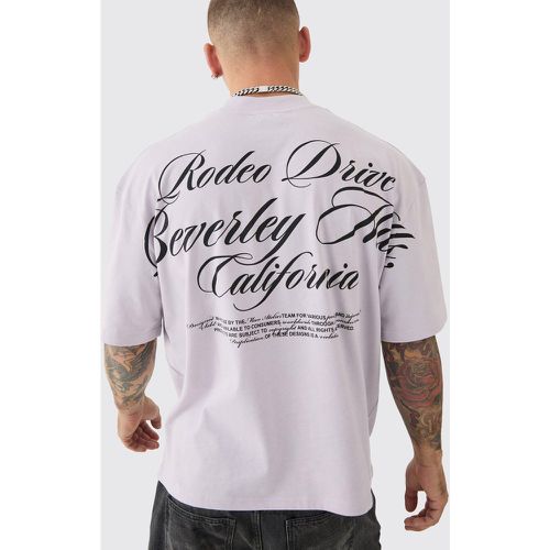 Camiseta Oversize Recta Con Cuello Extendido Gruesa De Rodeo Drive - boohoo - Modalova