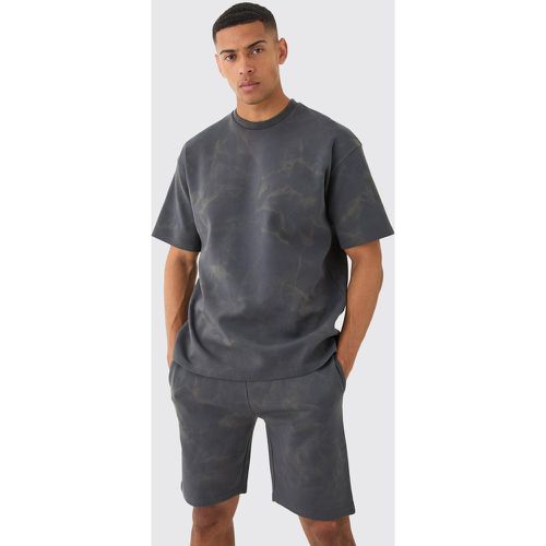 T-shirt oversize con stampa Interlock al laser & pantaloncini - boohoo - Modalova