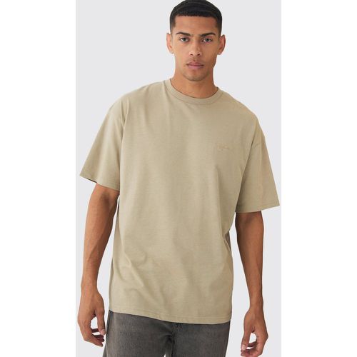 T-shirt oversize con stampa man - boohoo - Modalova