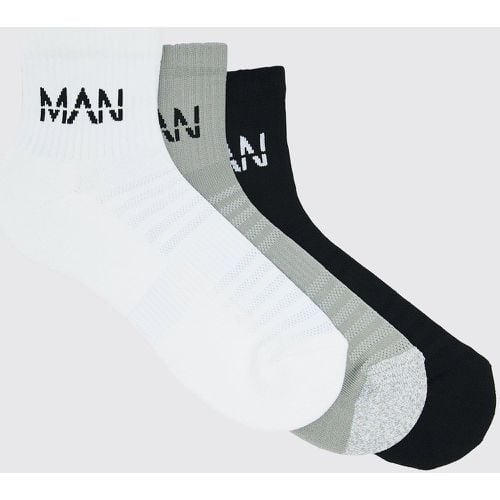 Pack De 3 Pares De Calcetines Man Active Acolchados - boohoo - Modalova