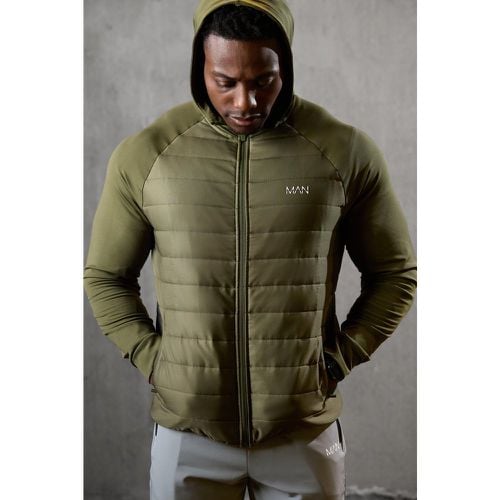 Sudadera Man Active Acolchada Con Capucha Y Cremallera - boohoo - Modalova