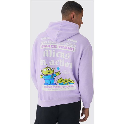 Sudadera Oversize Con Capucha Y Lavado A La Piedra Con Estampado De Pixar Toy Story Aliens - boohoo - Modalova