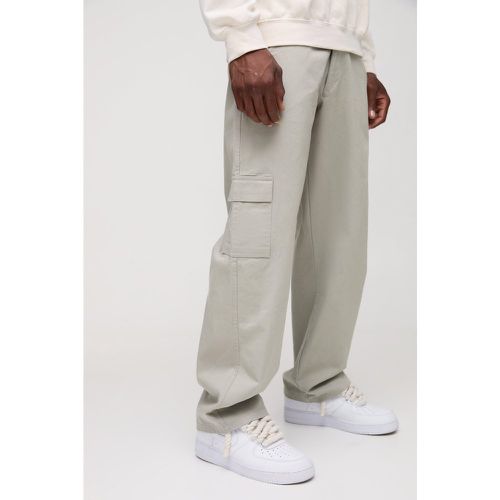 Pantalón Cargo Holgado Con Cintura Fija - boohoo - Modalova