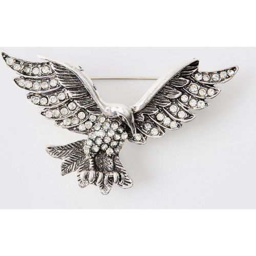 Broche Plateado Con Águila, Gris - boohoo - Modalova