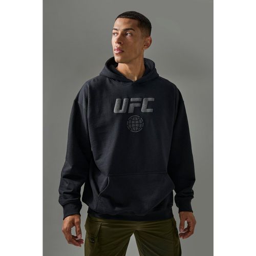 Sudadera Active Oversize Con Capucha Y Estampado De Ufc En Relieve - boohoo - Modalova