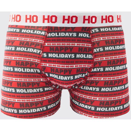 Boxer natalizi Man Happy Holidays - boohoo - Modalova