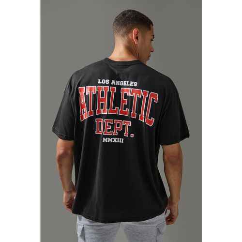 Camiseta Man Active Oversize Con Estampado De Los Angeles Athletic Dept - boohoo - Modalova