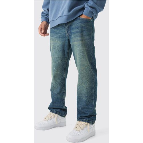 Jeans dritti in denim rigido colorato - boohoo - Modalova