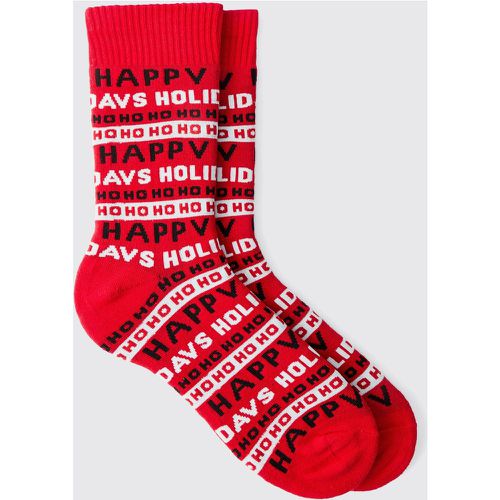 Calcetines Navideños Happy Holidays - boohoo - Modalova