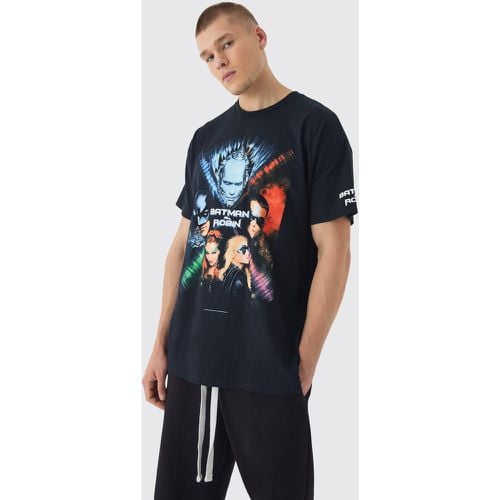 T-shirt oversize ufficiale con stampa di Batman e Robin - boohoo - Modalova