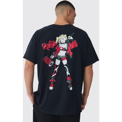 Camiseta Oversize Con Estampado De Dc Harley Quinn - boohoo - Modalova