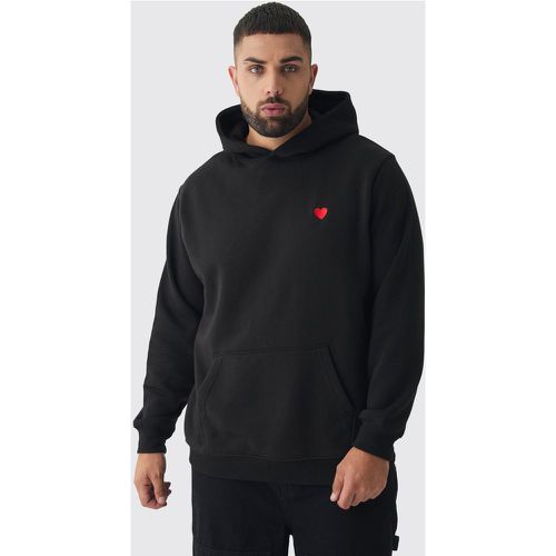 Sudadera Plus Con Capucha Y Bordado De Corazón - boohoo - Modalova