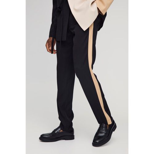 Pantaloni sartoriali Slim Fit con pannelli - boohoo - Modalova