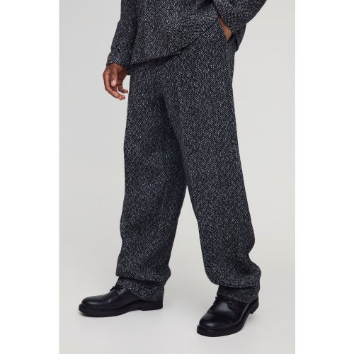 Pantaloni sartoriali rilassati in bouclé - boohoo - Modalova