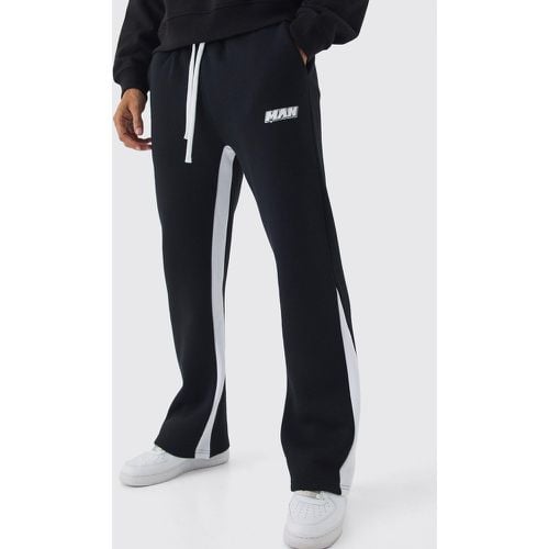 Pantalón Deportivo Regular Man Con Refuerzos - boohoo - Modalova