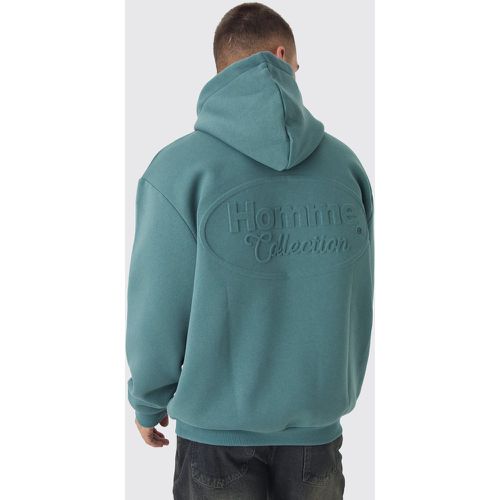 Sudadera Oversize Con Capucha Y Estampado Homme Grande - boohoo - Modalova