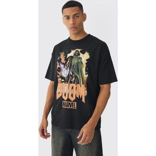 Camiseta Oversize Con Estampado De Marvel Dr Doom - boohoo - Modalova