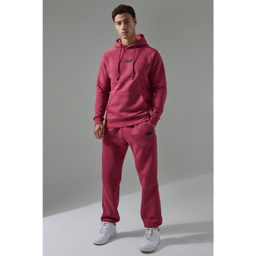 Tuta sportiva Man Active Regular Fit con cappuccio & pantaloni tuta - boohoo - Modalova