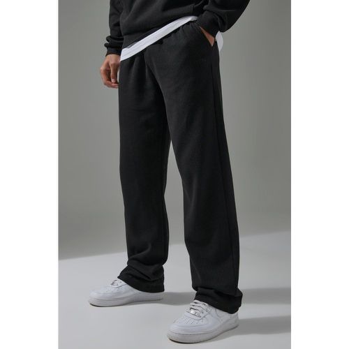 Pantaloni tuta rilassati Man Sport con trama a nido d'ape - boohoo - Modalova