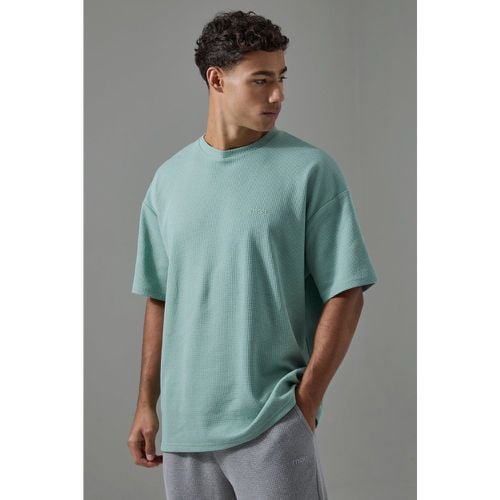 Camiseta Oversize Man Sport De Tela Gofre - boohoo - Modalova