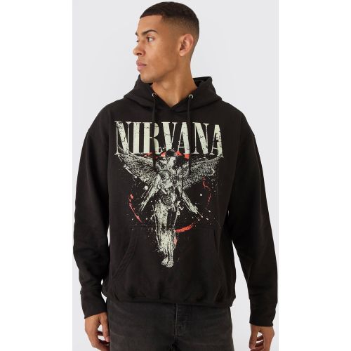 Sudadera Oversize Con Capucha Y Estampado De Nirvana - boohoo - Modalova