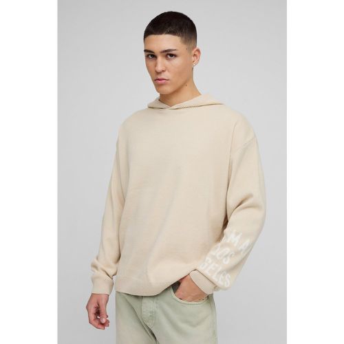 Sudadera Oversize Man De Punto Con Capucha - boohoo - Modalova