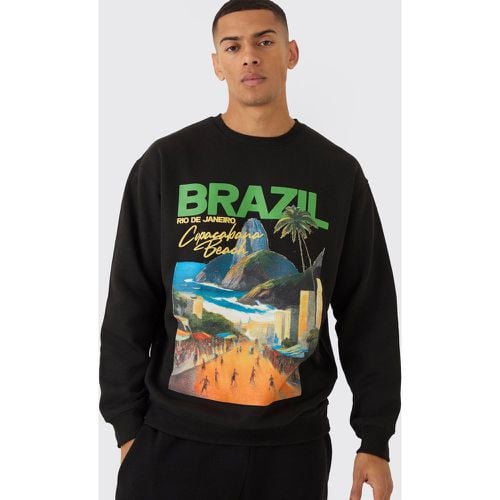 Sudadera Oversize Con Estampado De Brazil - boohoo - Modalova