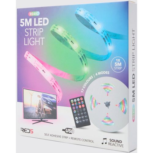 Striscia LED da 5 m, Bianco - boohoo - Modalova