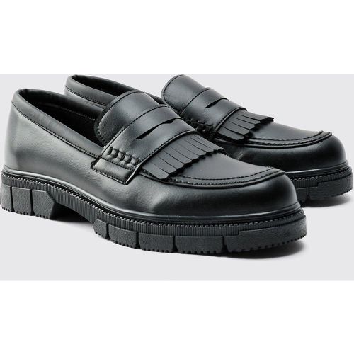 Mocasines Con Borlas Y Suela Gruesa De Cuero Sintético - boohoo - Modalova