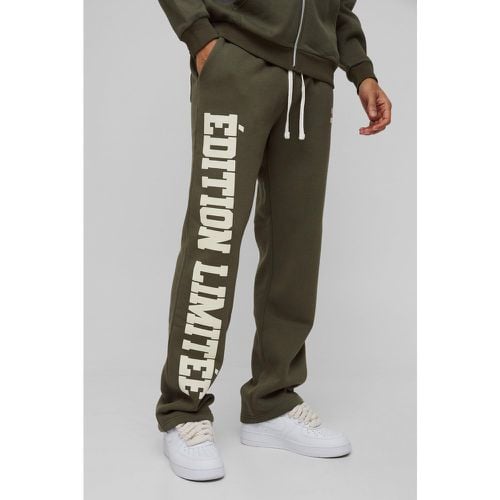 Pantalón Deportivo Holgado Con Estampado Edition En Relieve - boohoo - Modalova